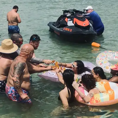 Private Sandbar Experience with Pirate City Boat Charters in St. Petersburg, FL
