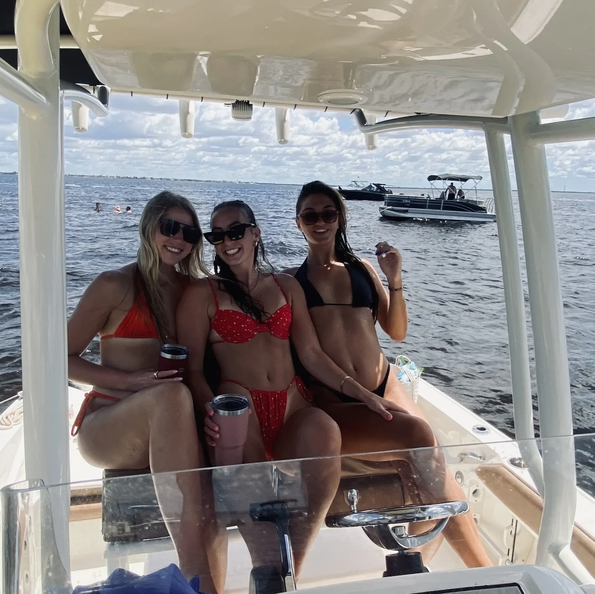 Girls trip on a private boat charter in St. Petersburg, FL